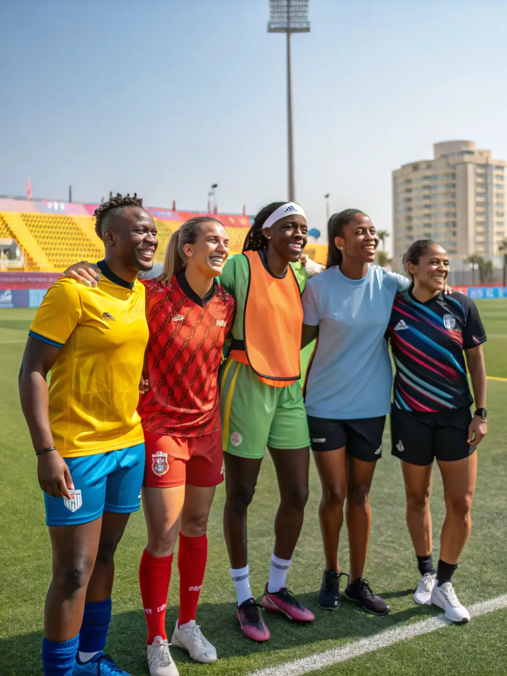 An image of participants at a DOUBLE T ASSOCIATION-sponsored sports competition, capturing the spirit of competition and community engagement.