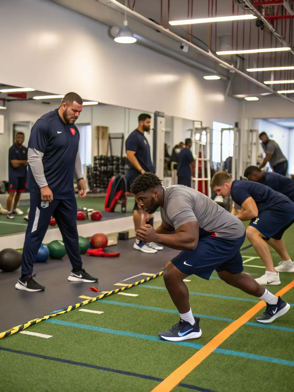 A picture of athletes participating in a sports workshop, emphasizing the DOUBLE T ASSOCIATION's focus on skill enhancement and knowledge sharing.